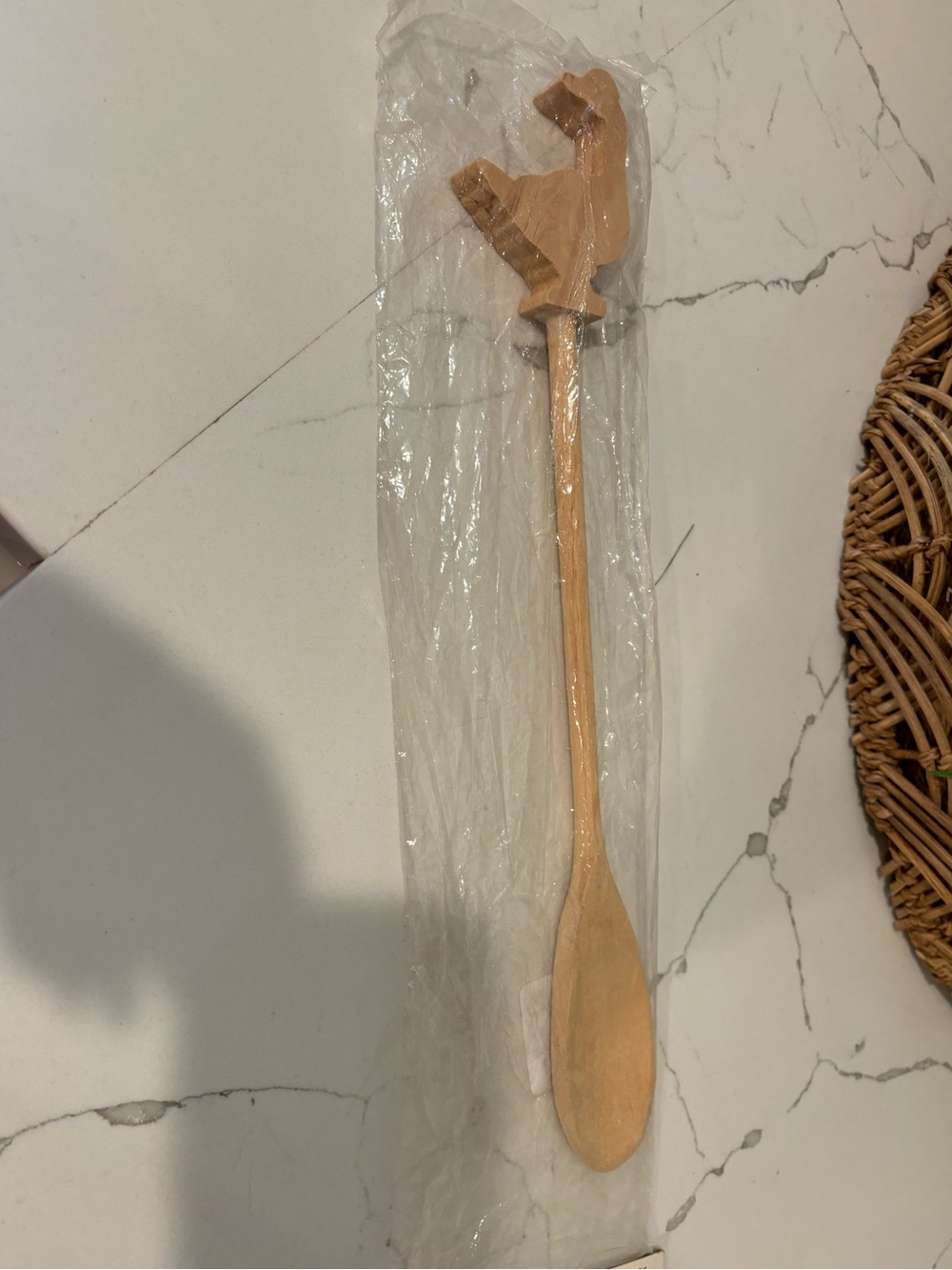 Vintage Carnival of Crafts SEALED Wooden Spoon with Duck Handle Cutout WOD 9945